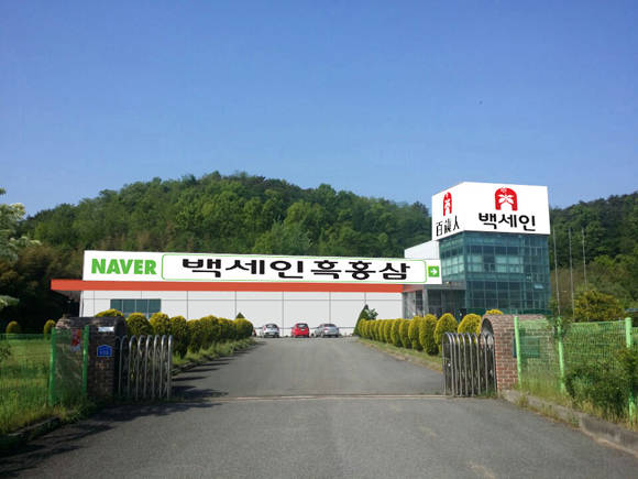 충남 홍성에 있는 (주)한국흑홍삼 백세인의 공장 및 본사. 이창원 대표는 한국의 6차 산업을 구축하고 세계적인 백세인 브랜드를 지향하기 위해 회사명을 엔티앤비티(주)에서 작년 12월 지금의 (주)한국흑홍삼으로 변경했다.