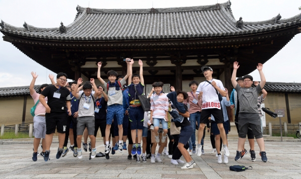 논산시 청소년들 글로벌 해외연수 모습