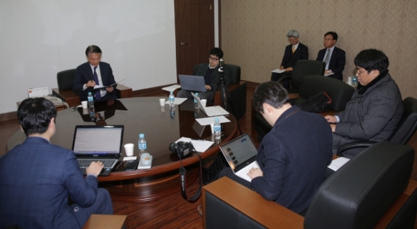 이날 기자회견에는 대전지역 언론매체 경제 담당 기자들이 참석했다.