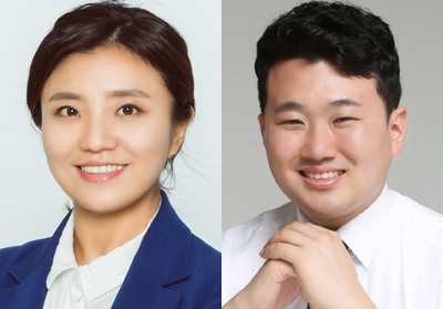 김소연 변호사(왼쪽)와 박종화 예비후보(오른쪽).