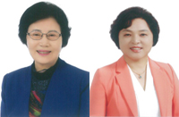 당진시의원 정당비례대표 당선자(사진 왼쪽부터 전재숙, 김명회)