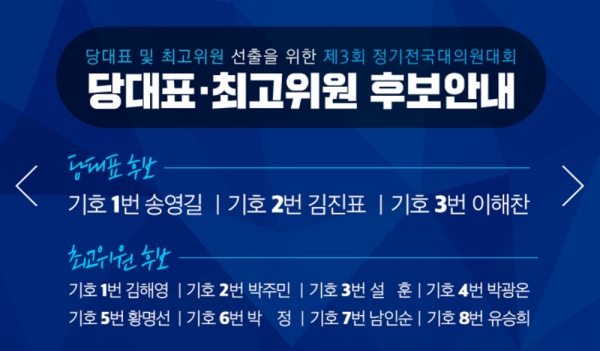 민주당은 다음 달 25일 서울 올림픽체육관에서 차기 당대표를 선출하는 전당대회를 개최한다.