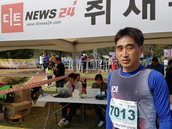 5km 건강코스 남자부 우승자 김상철 씨.