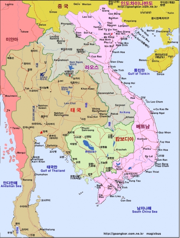 1. 캄보디아 지도