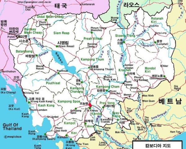1. 씨엠립 툰레삽호수 지도