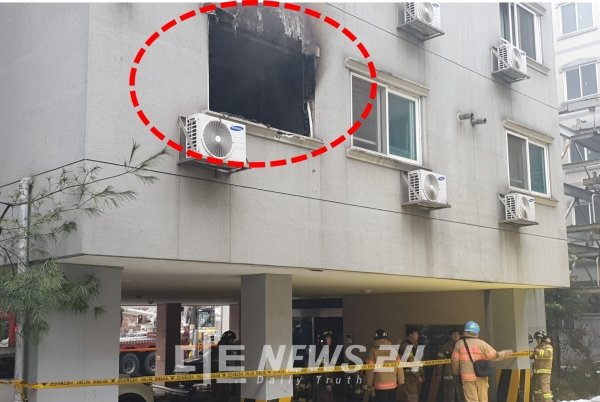 19일 오후 12시 19분께 천안시 서북구 두정동 다세대주택 2층에서 불이 났다.