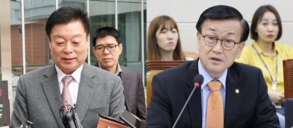 더불어민주당 이규희 의원(왼쪽)과 윤일규 의원. 자료사진