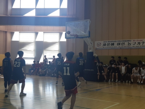 15일 대전청소년위캔센터에서 열린 청소년어울림마당 ‘세상에 이런 농구가’ 행사 모습