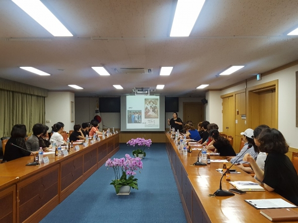 23일 청사 중회의실에서 열린 여성친화도시 주민참여단 모니터링 교육