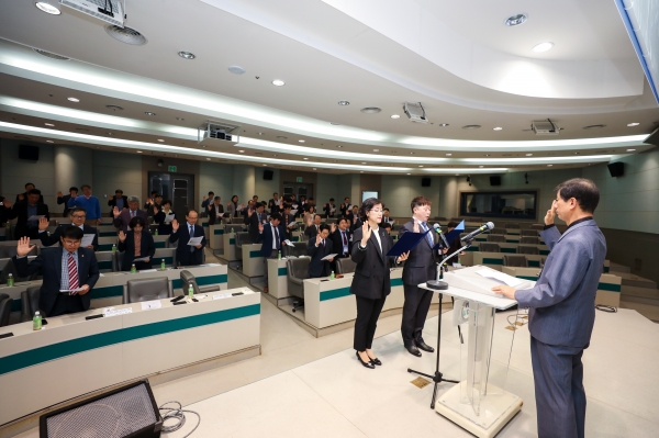 남서울대학교는 18일 교내 지식정보관 1층 봉사홀에서 ‘2019 입학사정관 면접고사 공정성 선포식’을 개최했다.