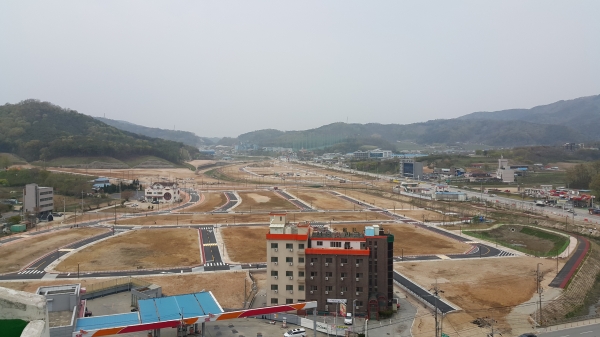 홍성군 옥암지구 전경.