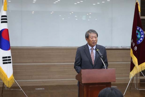 손영화 행촌학원 이사장이 대전체육회장 선거 출마를 공식 선언했다.