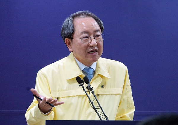 22일 오후4시30분 류순현 세종시 행정부시장이 2차 기자회견을 통해 346번 확진자의 동선과 시 대책에 대해 밝혔다.