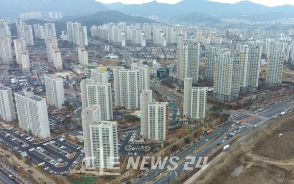 대전의 아파트가격이 12주 연속 상승한 것으로 조사됐다. 자료사진.