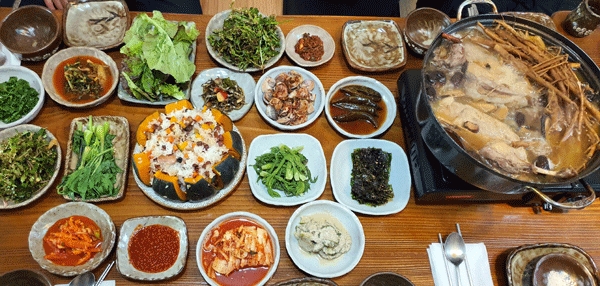 한방백숙 단호박영양찰밥