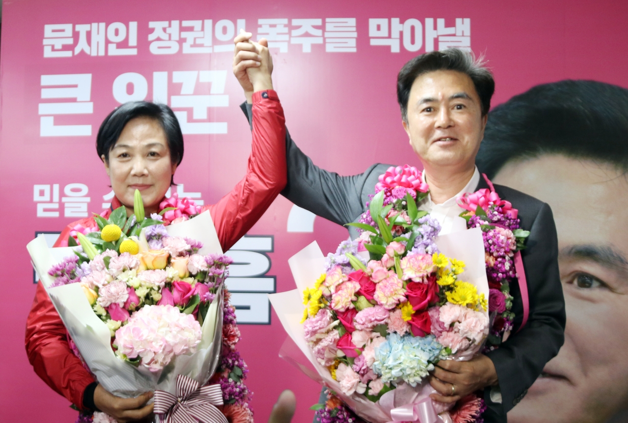 김태흠 미래통합당 보령·서천 국회의원 후보의 3선 성공이 확실시됐다. 