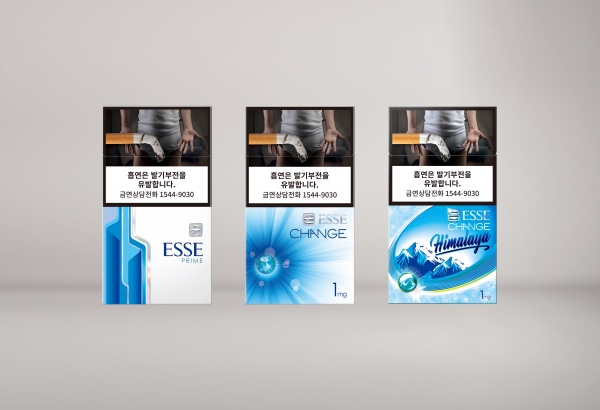‘에쎄(ESSE)’ 브랜드 로고 및 국내외 대표 제품 이미지 컷.
