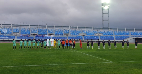 코로나19로 인해 미뤄졌던 FA컵 1라운드가 9일 진행됐다. 사진은 대전 한밭종합운동장에서 열린 위너스타와