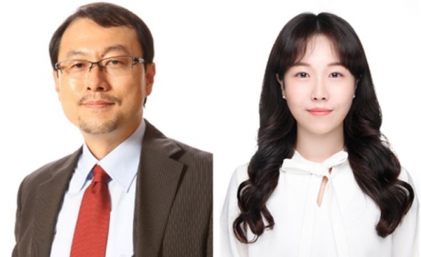 (왼쪽부터) KAIST 전상용 교수, 김유진 박사과정.