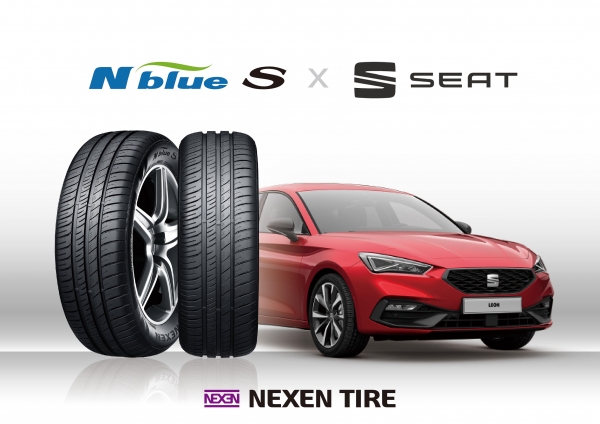 넥센타이어 세아트 레온 차량에 신차용 타이어 공급 이미지.
