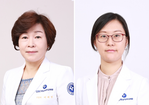 충남대학교병원 신경과 이애영(좌측)·이주연 (우측)교수가 우수 논문상을 수상했다.