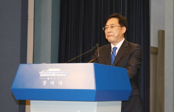 강민석 청와대 대변인. 자료사진.