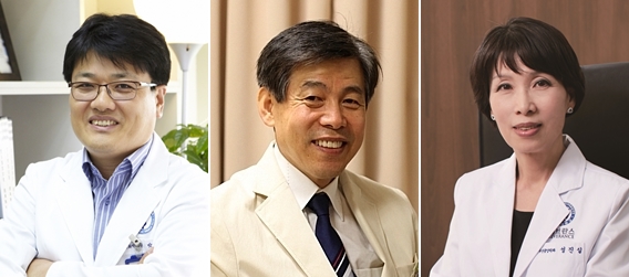 (좌측부터) 박태준, 김만수, 성진실 교수.