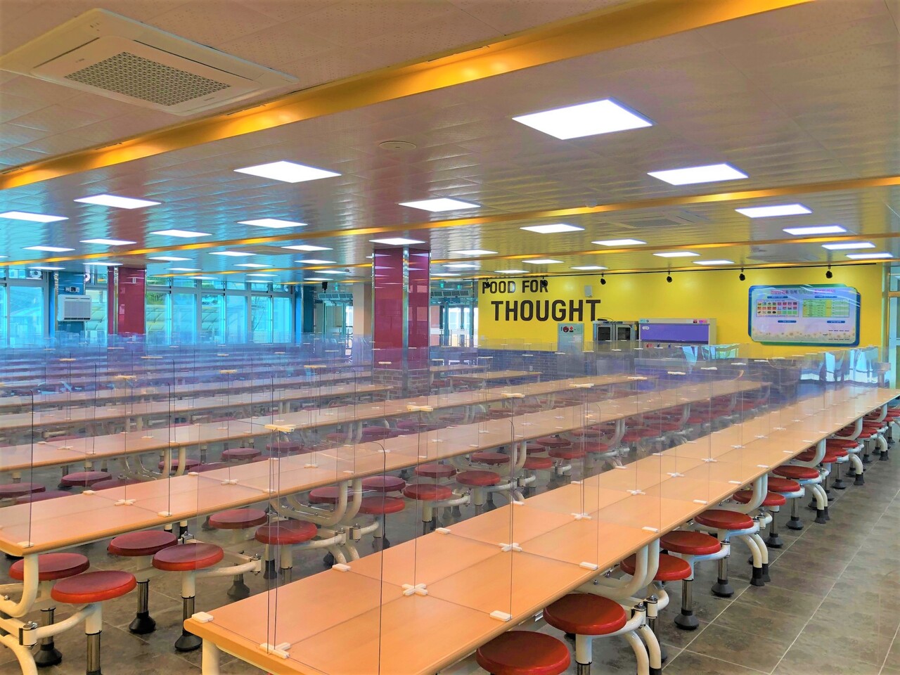대전느리울중학교 급식실 내부. 사진 대전교육청 제공