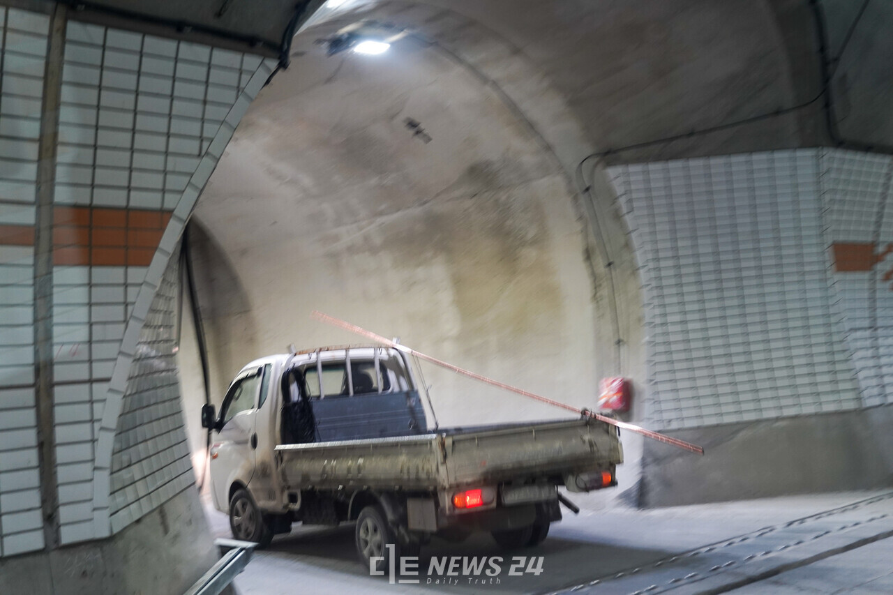 회차지가 터널 내 690m마다 설치됐다.