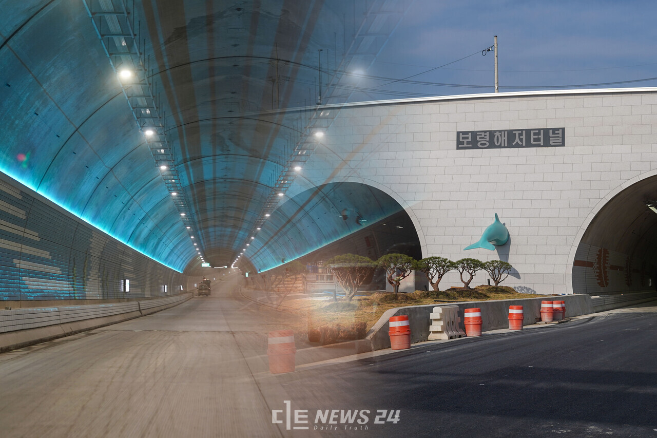 국내 최장 보령해저터널이 오는 30일 개통을 앞두고 있다. 터널이 개통되면 보령 대천항과 안면도 이동시간이 기존 90분에서 10분으로 줄어들면서 관광 활성화가 기대된다. 황재돈 기자. 