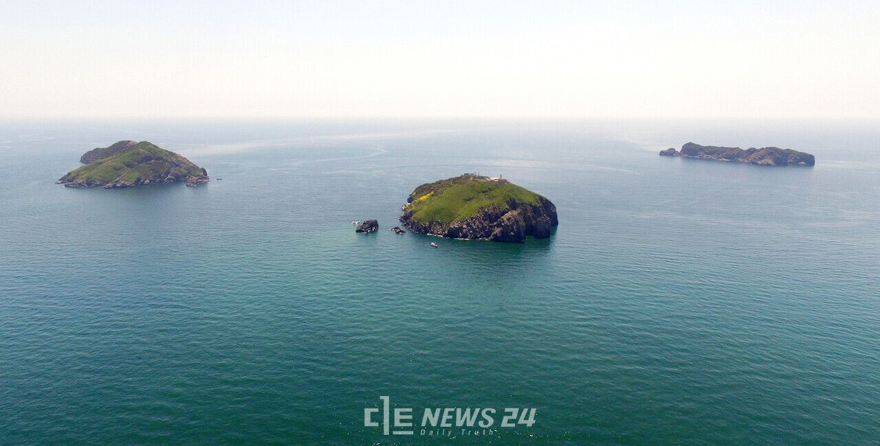 격렬비열도 항공 사진. 충남도 제공.