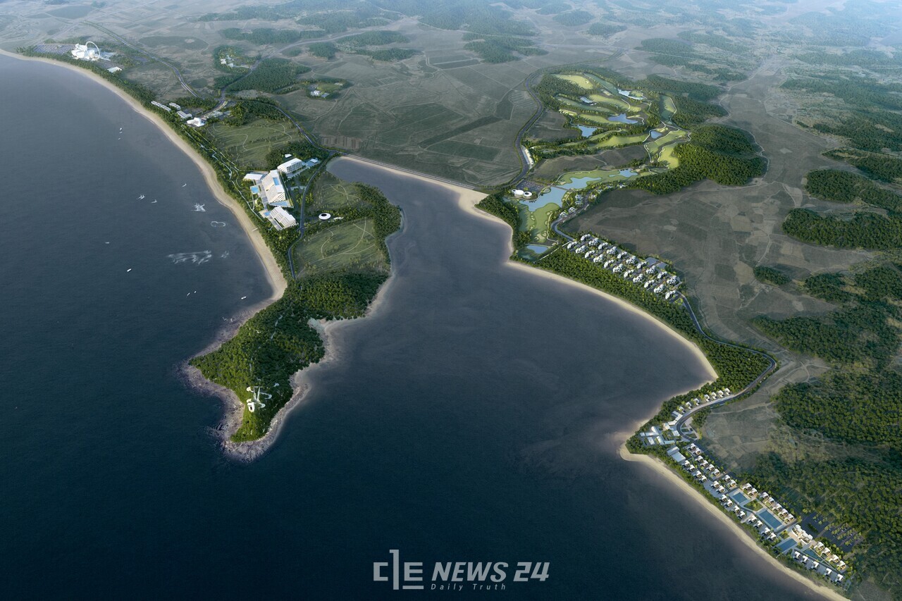 온더웨스트가 제출한 안면도 3·4지구 개발 조감도. 충남도 제공.