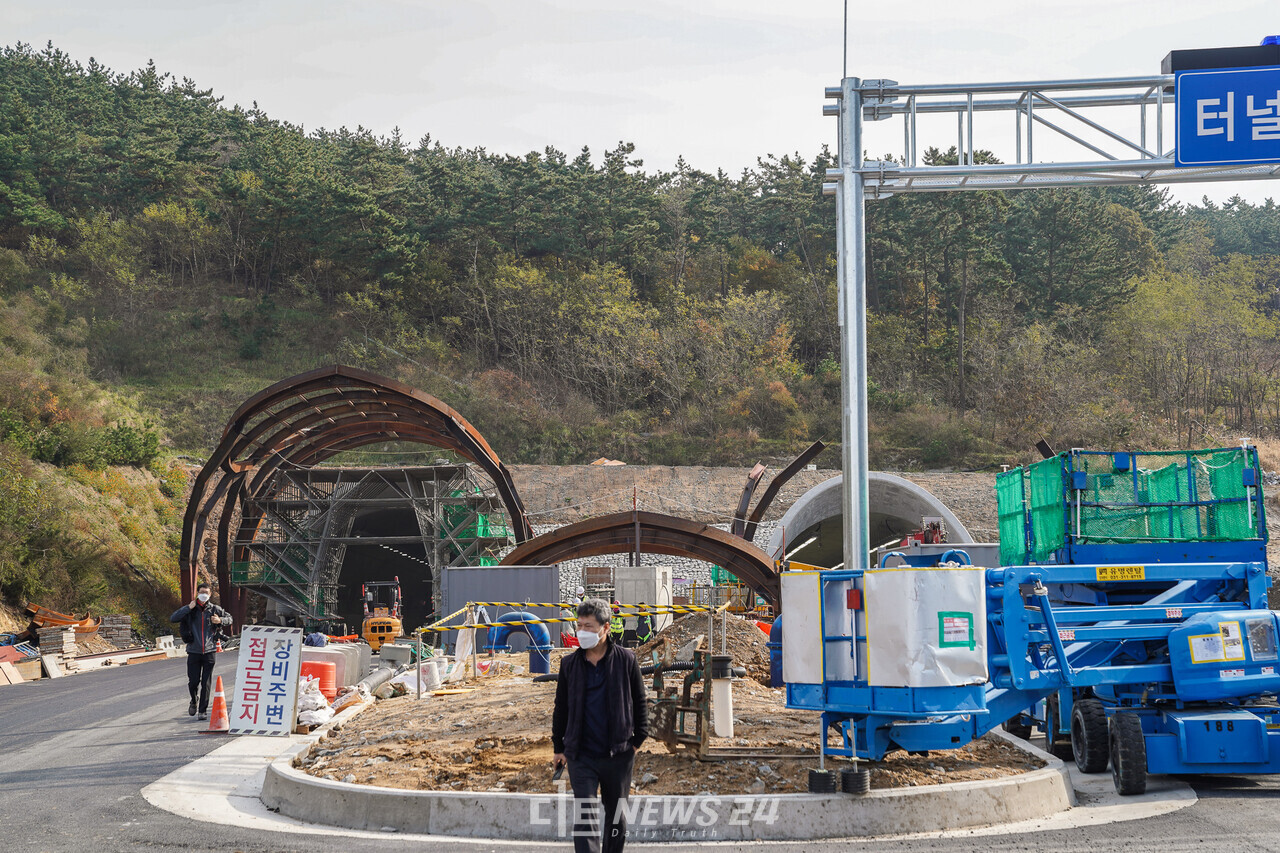보령해저터널 공사구간. 자료사진.