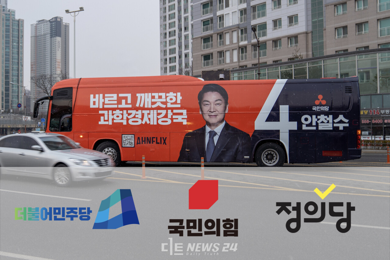 각 정당 충남선대위가 대선 공식 선거운동 첫날인 15일 안철수 국민의당 대선 후보의 유세버스에서 일어난 사망 사고 애도 차원에서 16일 '조용한 선거운동'에 나서기로 했다. 황재돈 기자.