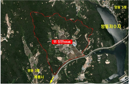 유성구 방동 대전교도소 이전 신축 부지 위치도. 대전시 제공.