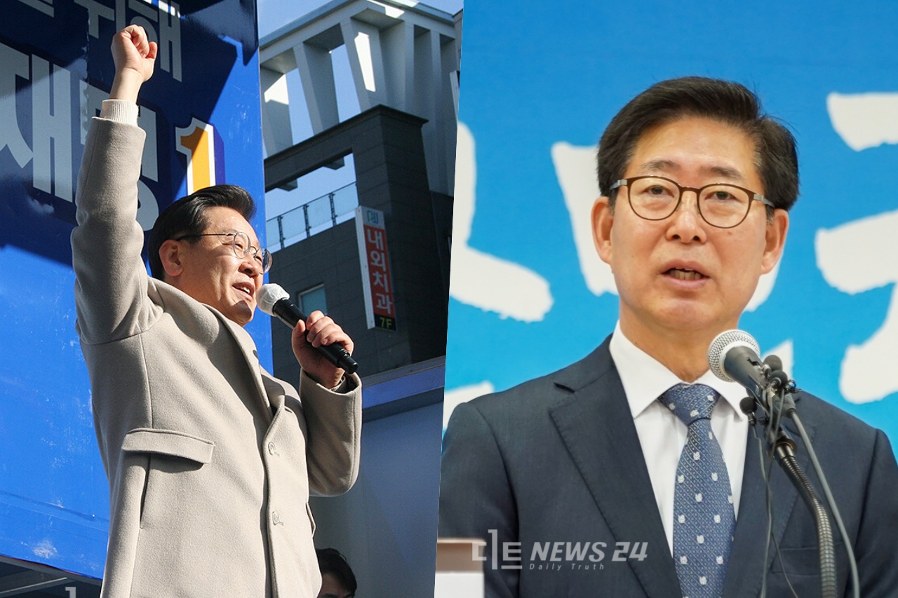 양승조 충남지사가 24일 자신의 페이스북을 통해 이재명 더불어민주당 대선 후보의 ‘신재생에너지 정의로운 전환’ 언급에 환영 입장을 밝혔다. 황재돈 기자.