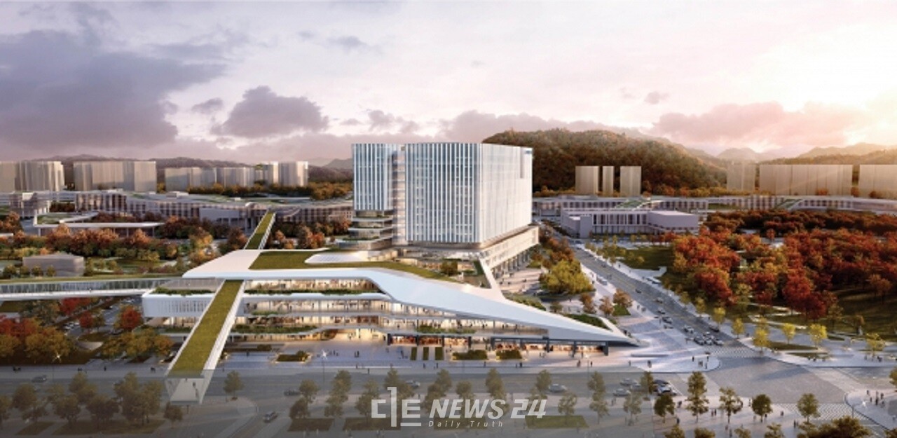 오는 12월 개청식으로 문을 열 어진동 '정부세종 신청사(중앙동)' 조감도. 이곳에 어떤 부처가 배치될 지, 새 정부의 조직개편이 어떤 방향으로 흘러갈 지 주목된다. 자료사진. 