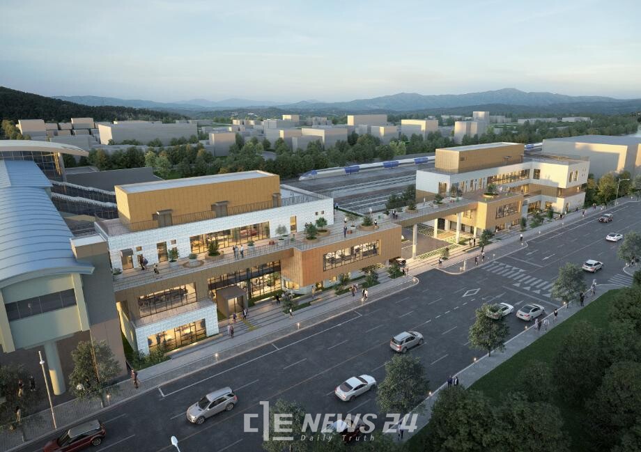 조치원역에 KTX 정차를 어떻게 이끌어낸 지도 관건으로 남아 있다. 조치원역 재생 이미지 전경. 세종시 제공. 