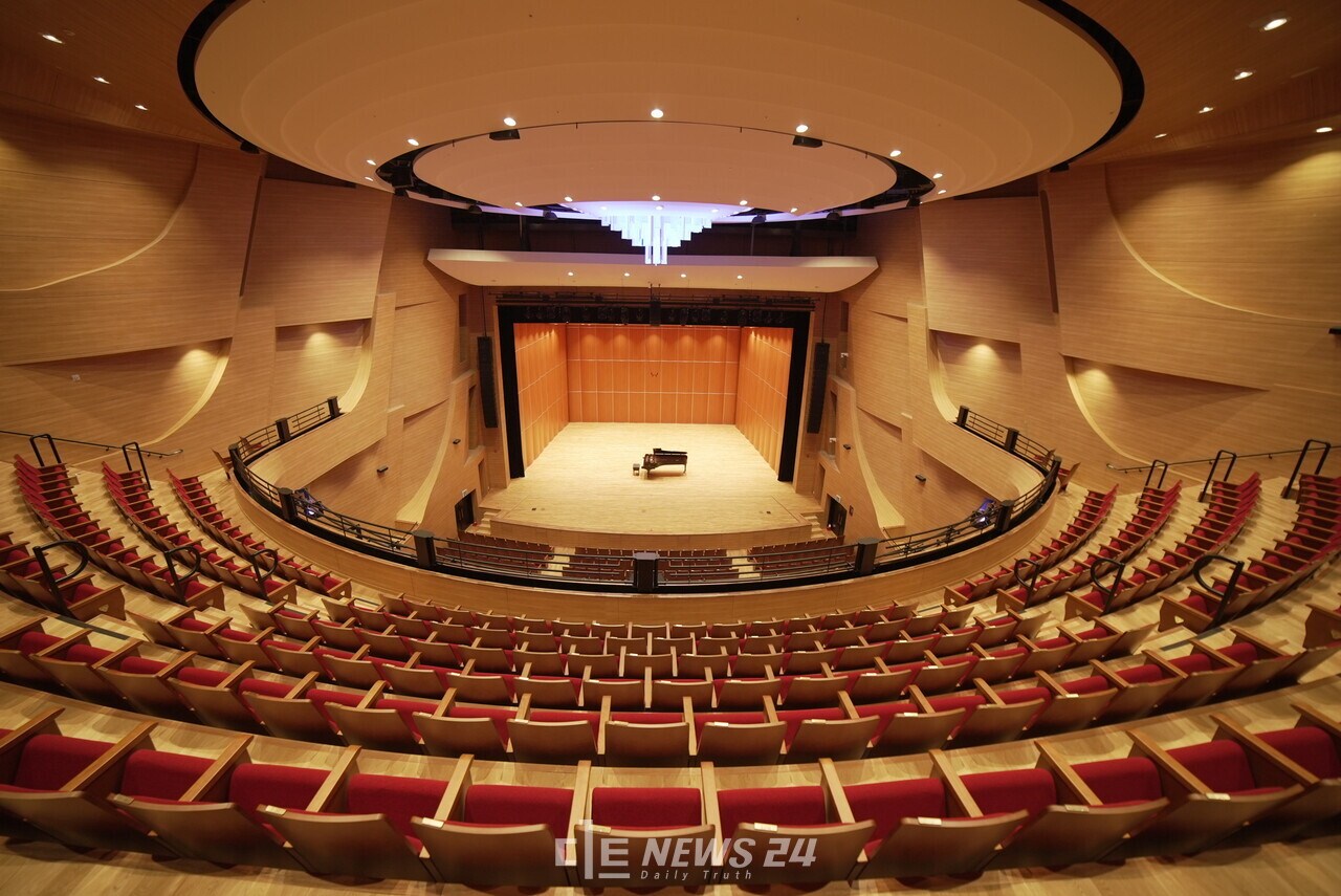 특별 공연이 있는 날 외에는 문을 닫는 세종예술의전당. 전당도 야간관광 특화 도시의 한 요소로 고려할 부분이다. 자료사진.