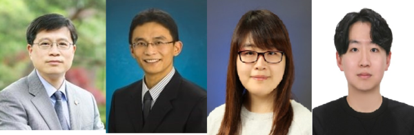 (왼쪽부터) 진동일·송민호 교수, 이민경 박사, 경현진 박사과정생