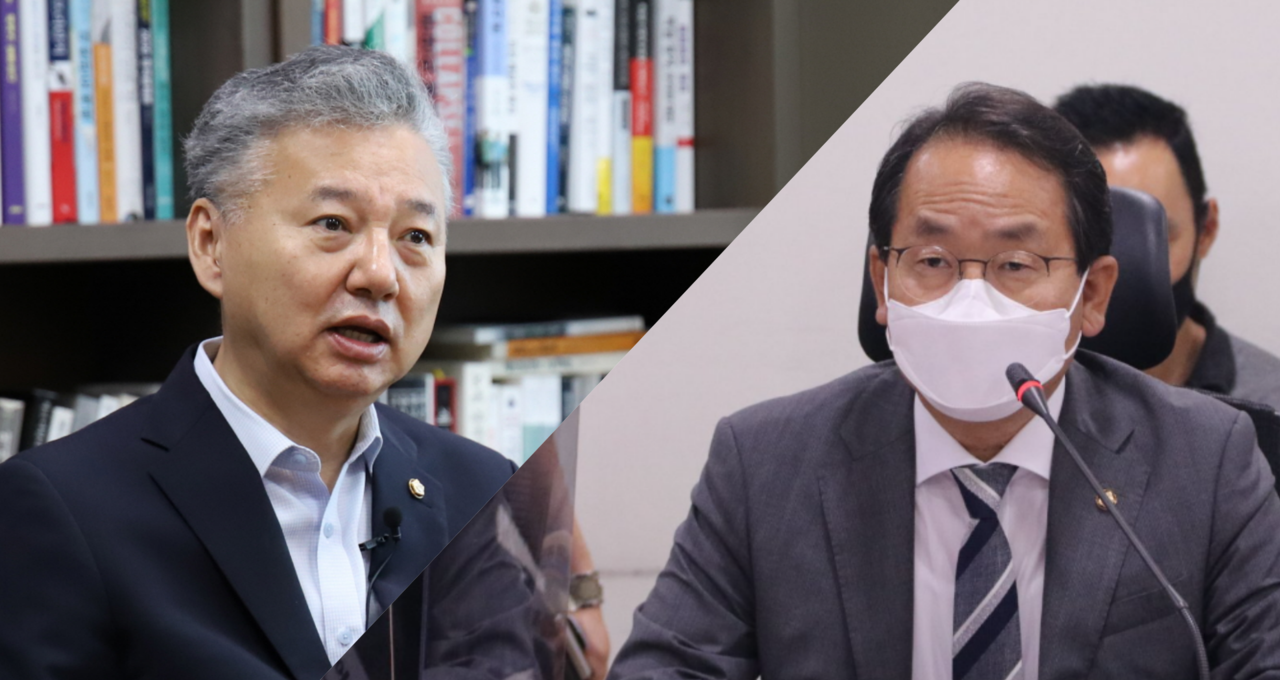 왼쪽부터 더불어민주당 홍성국(세종시갑), 강준현(세종시을) 의원. 의원 본인 또는 개인 SNS 제공. 