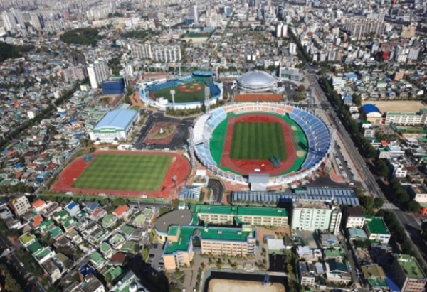 대전 베이스볼드림파크가 건설될 한밭종합운동장 일대. 자료사진.