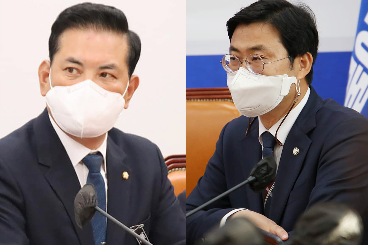 더불어민주당 박영순 의원(왼쪽)과 이정문 의원. 자료사진.