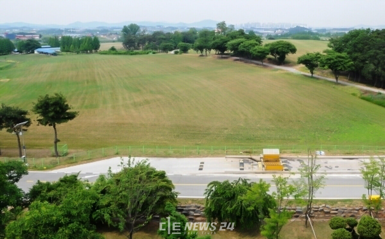 충남도와 천안시가 국가산단으로 개발하려는 ‘농촌진흥청 국립축산과학원 축산자원개발부' 부지 전경. 자료사진.