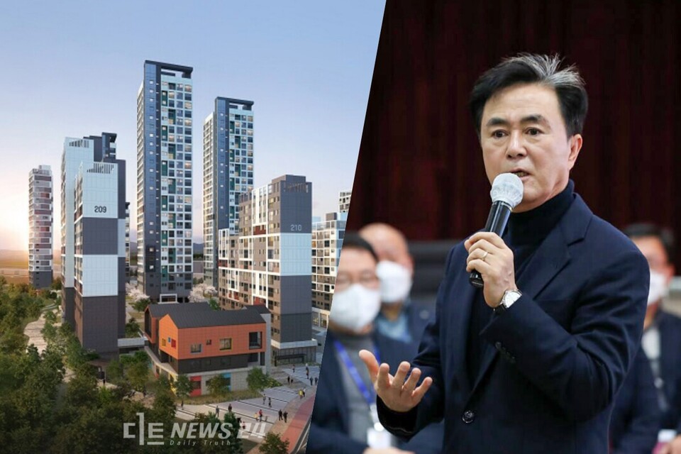 김태흠 충남지사의 민선8기 핵심공약인 ‘리브투게더’ 완공이 임기 내 어려울 것이라는 전망이 나왔다. 행정안전부가 지방 채무관리 강화 차원에서 도의 ‘투자심사 면제’ 요청을 거부했기 때문이다. 자료사진.