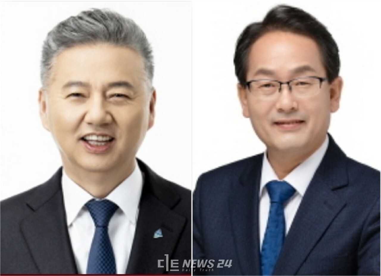 홍성국 갑구 국회의원과 강준현 을구 국회의원. 2명 의원의 4년간 의정 활동에 대한 지역 주민들의 평가가 어떤 결과로 이어질 지 주목된다. 국회 제공. 