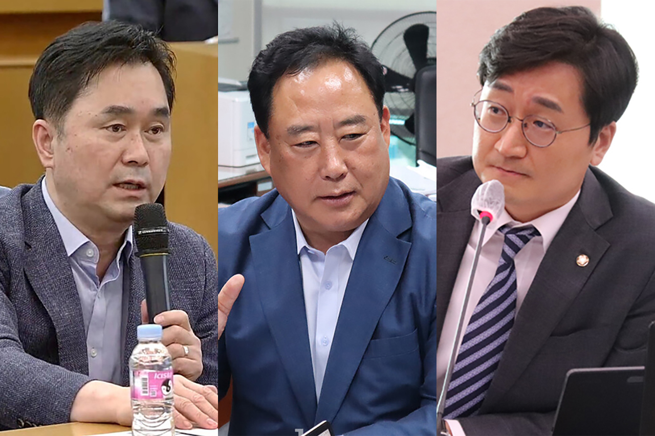 왼쪽부터 김종민·어기구·장철민 더불어민주당 의원. 자료사진.
