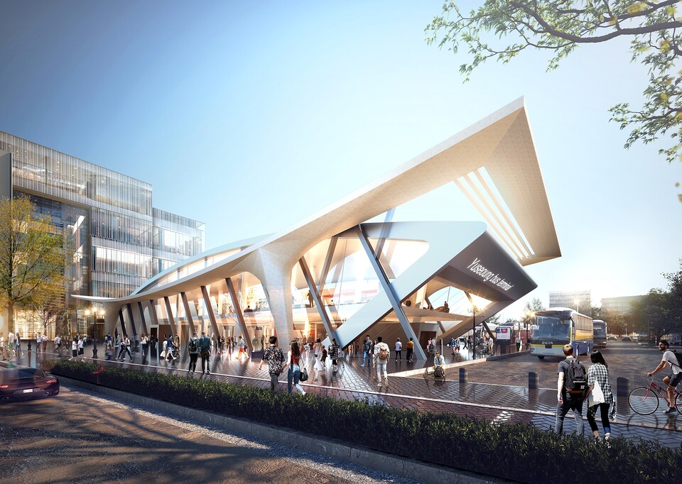 유성복합터미널 투시도. 대전시 제공.