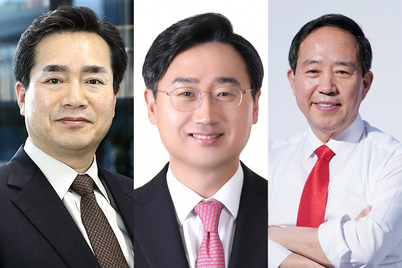 왼쪽부터 정황근 농림축산식품부 장관, 신범철 국방부 차관, 강승규 대통령실 시민사회수석 비서관.