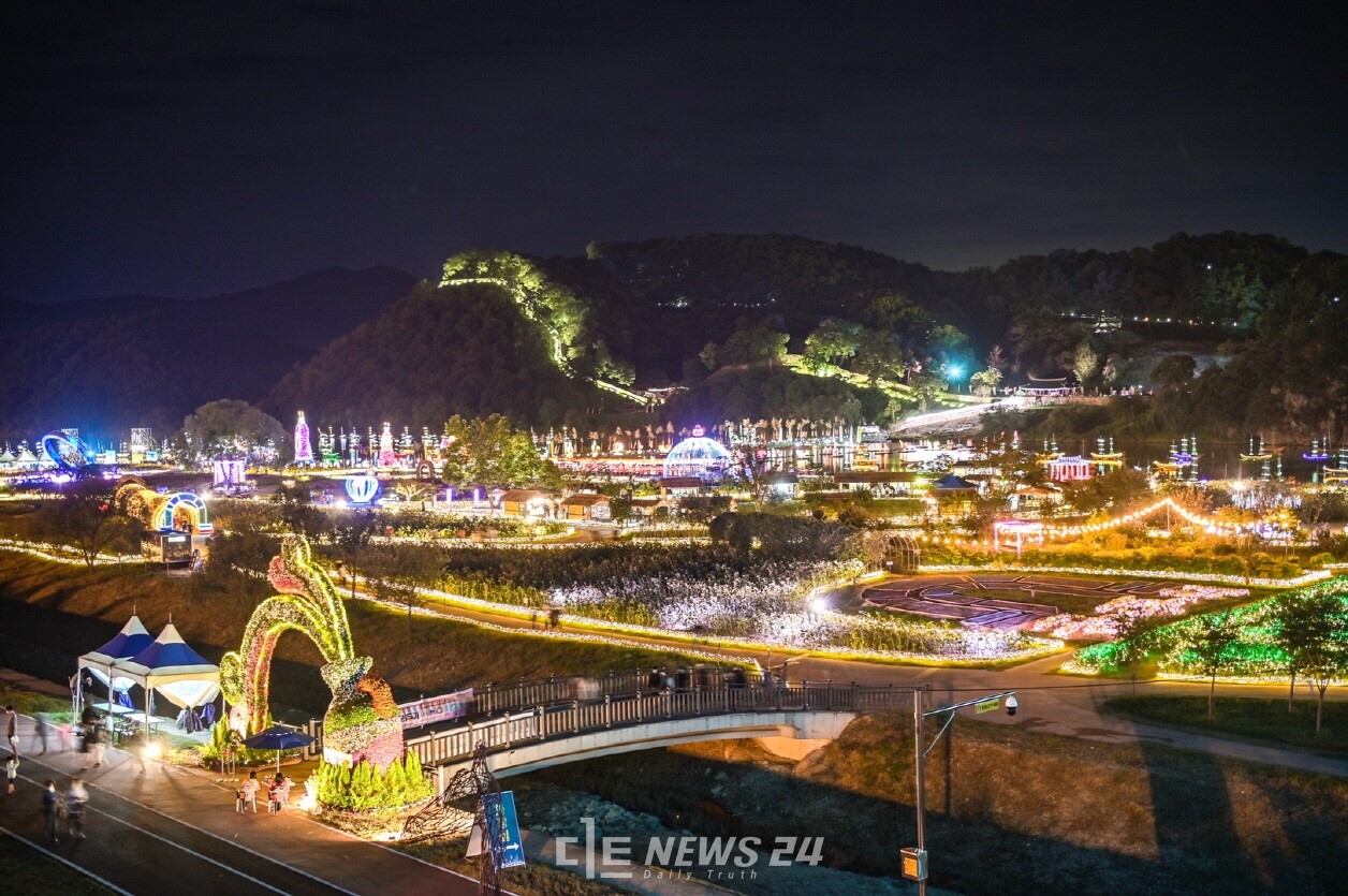 지난해 공주시 백제문화제 야경. 